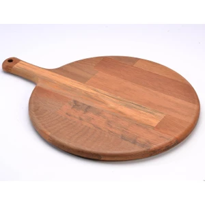 2E Ahşap Ahşap Pizza Tahtası Tabağı, Sunum Ve Kesme Tahtası Ağaç 32 Cm