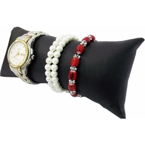 Süet Siyah 30Cm*7Cm Saat-Bileklik  Yastıgı