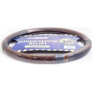 Direksiyon Kılıfı 38cm Maun-Siyah