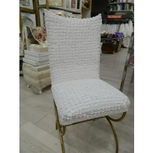 Bürümcük Sandalye Örtüsü Set 6 Lı Beyaz