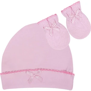 Sevi Bebe Şapka Eldiven Takım - Pembe