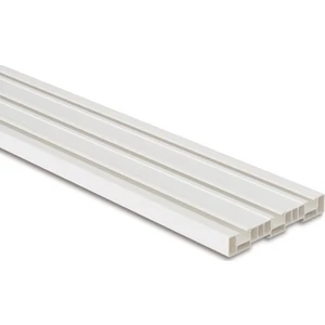 PVC Düz Perde 3 Raylı Korniş 1,5 Mt