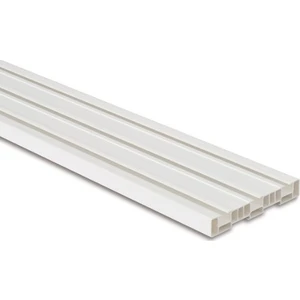 PVC Düz Perde 3 Raylı Korniş 3 Mt