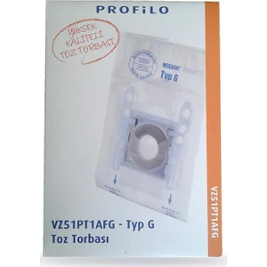 Süpürge Toz Torbası G Tipi 1 pakette 5 Adet