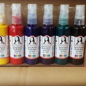 Sprey Kumaş Akrilik Boya Su Bazlı 6x70 Ml