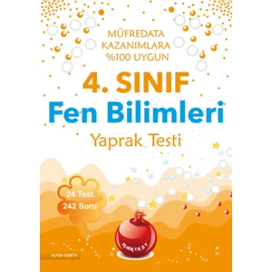 Nartest Yayınevi 4. Sınıf Fen Bilimleri Yaprak Test (2017 Müfredatı - Eski Baskı)