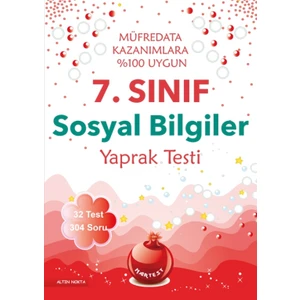 Nartest Yayınevi 7. Sınıf Sosyal Bilgiler Yaprak Test Yeni Müfredat