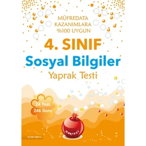 Nartest Yayınevi 4. Sınıf Sosyal Bilgiler Yaprak Test (2017 Müfredatı - Eski Baskı)