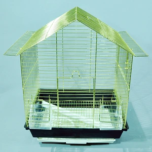 Qh Pet Cage Kafes 34,5X28X45,5 Kafes Pirinç Dik Çatı