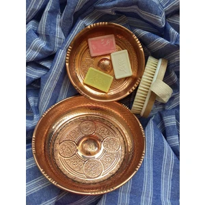 Tarz-I Aşk Bakır Hamam Tası 20 Cm
