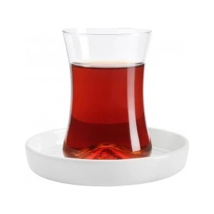 Tiryaki Çay Seti 6Lı Beyaz