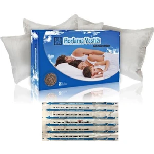 Hepsi Dahice Bonie Rahat Uyku Yastığı ( Buckwheat) İkili + 6 Adet Acura Ac951 Burun Bandı Hediyeli