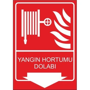 Este Uyarı Levhaları Yangın Hortumu Dolabı 25 X 35 Cm Uyarı Levhası