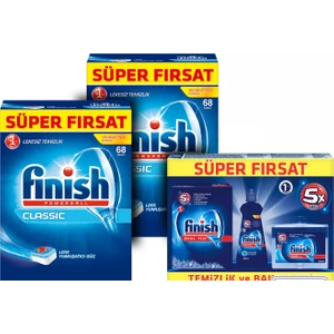 Klasik Tablet 68 -  2 adet ve Finish Bakım Seti