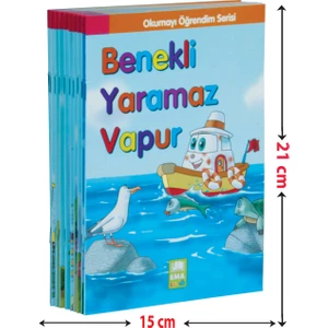 Okumayı Öğrendim Serisi 1 ve 2 Sınıflar İçin Düz Yazılı (10 Kitap Takım - Küçük Boy) - Erdinç Akbaş