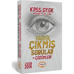 Yediiklim Yayınları KPSS Genel Yetenek Genel Kültür Lise-Ön Lisans Tamamı Çözümlü Fasikül Çıkmış Sorular