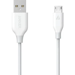 PowerLine Micro USB Şarj/ Data Kablosu 0.9 Metre - Beyaz - (Anker Türkiye Garantili)
