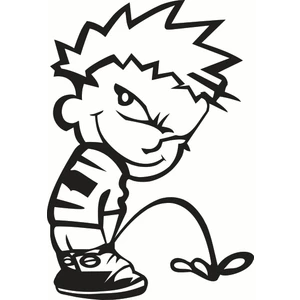 Calvin - Oto Sticker