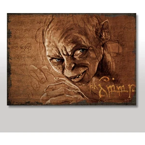 Ahşap Tablo El Hobbit Gollum