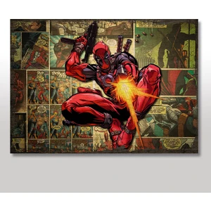 Ahşap Tablo Deadpool Çizgi Roman
