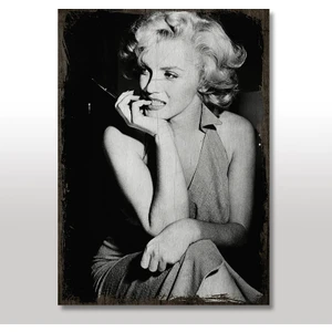 Ahşap Tablo Marilyn Monroe Desenli