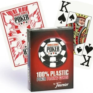 Wsop Jumbo İndex %100 Plastik Poker Oyun Kağıdı - Kırmızı