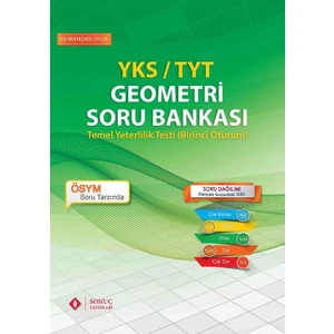 Sonuç Yayınları YKS TYT  1. Oturum Geometri Soru Bankası