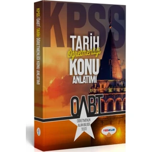 Yediiklim Yayınları ÖABT Tarih Öğretmenliği Konu Anlatımlı