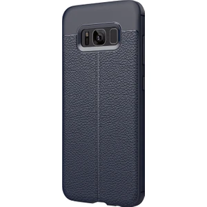 Samsung Galaxy S8 Kılıf Suni Deri Dokulu Silikon