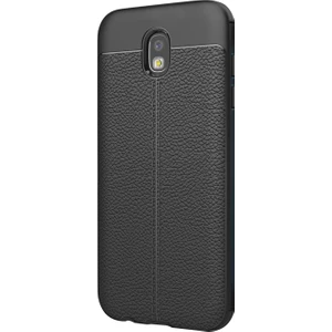 Samsung Galaxy J5 Pro Kılıf Suni Deri Dokulu Silikon