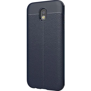Samsung Galaxy J5 Pro Kılıf Suni Deri Dokulu Silikon