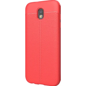 Samsung Galaxy J5 Pro Kılıf Suni Deri Dokulu Silikon
