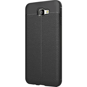 Samsung Galaxy J5 Prime Kılıf Suni Deri Dokulu Silikon