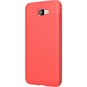 Samsung Galaxy J5 Prime Kılıf Suni Deri Dokulu Silikon