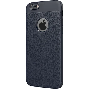 Apple iPhone 8 Kılıf Suni Deri Dokulu Silikon