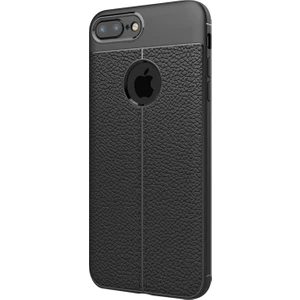 Apple iPhone 7 Plus Kılıf Suni Deri Dokulu Silikon