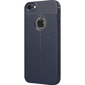Apple iPhone 5 / 5S Kılıf Suni Deri Dokulu Silikon