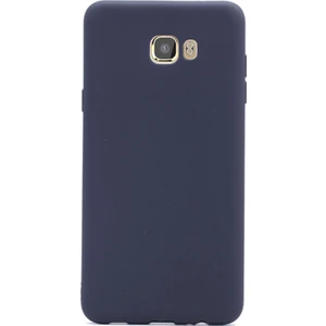 Samsung Galaxy C5 Pro Kılıf Premier Silikon Kılıf Siyah + Cam