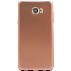 Samsung Galaxy C5 Pro Kılıf Premier Silikon Kılıf Gold + Cam