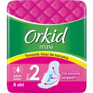 Maxi Uzun 8 Adet Tekli Paket Hijyenik Ped