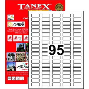 Yazıcı Etiketi 30x12 mm 9500 Adet Model TW-2095