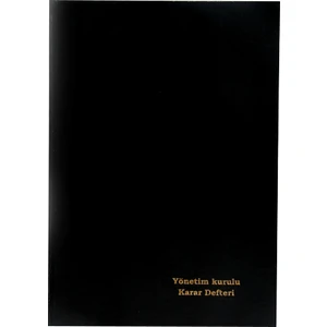 Yönetim Kurulu Karar Defteri 96 Yaprak