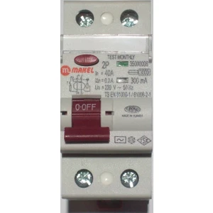 2X40A 300Ma Kaçak Akım Koruma Şalteri