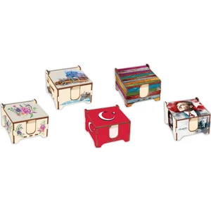 Keskin Color 400 Yaprak Ahşap Küp Blok Çiçek