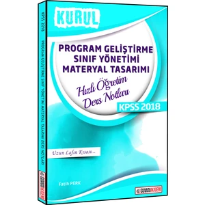 Süvari Akademi 2018 KPSS Kurul Program Geliştirme, Sınıf Yönetimi Materyal Tas. Hızlı Öğretim Ders Notları