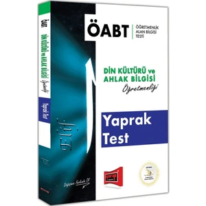 Yargı Yayınevi 2018 ÖABT Elif Din Kültürü Öğretmenliği Yaprak Test