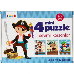 4 Mini Puzzle - Sevimli Korsanlar