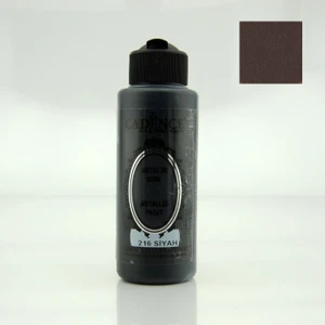 Siyah Akrilik Ahşap Metalik Boya 120 ml