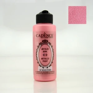 Şeker Pembe Akrilik Ahşap Metalik Boya 120 ml