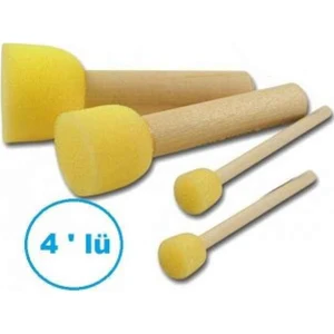 4lü Pompon Fırça Seti